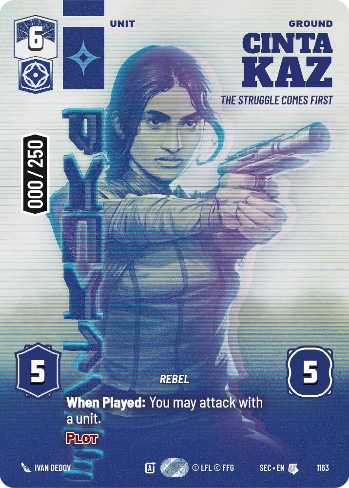 Image for Cinta Kaz - The Struggle Comes First (Serialized) (1163) [Secrets of Power] - Star Wars: Unlimited