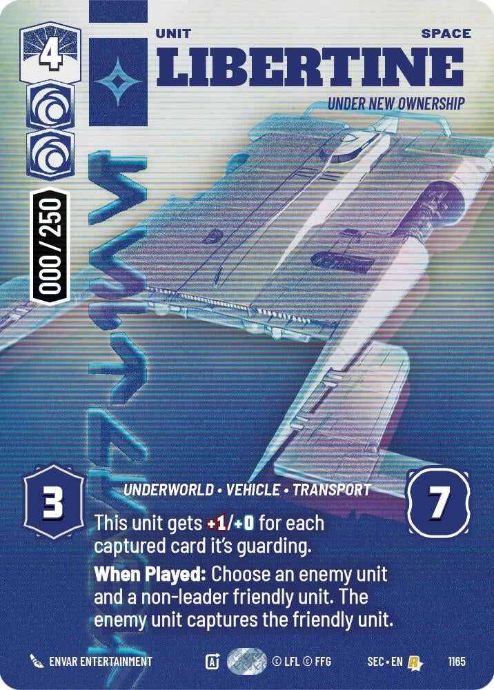 Image for Libertine - Under New Ownership (Serialized) (1165) [Secrets of Power] - Star Wars: Unlimited
