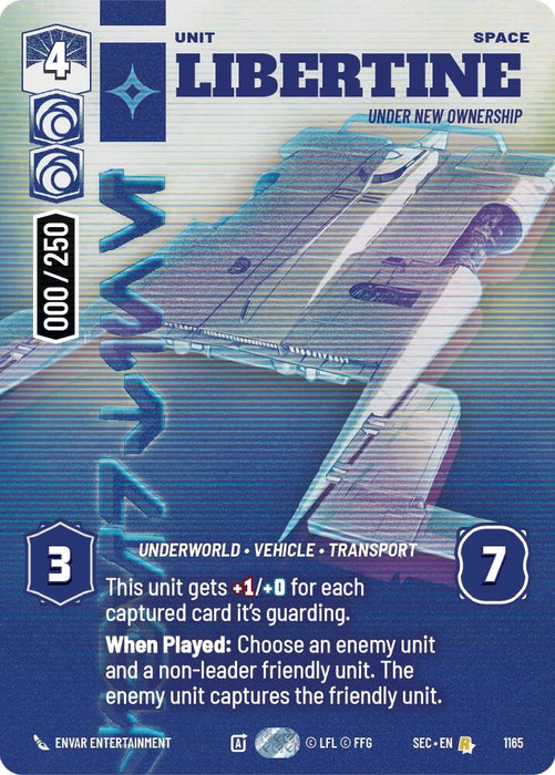 Image for Libertine - Under New Ownership (Serialized) (1165) [Secrets of Power] - Star Wars: Unlimited