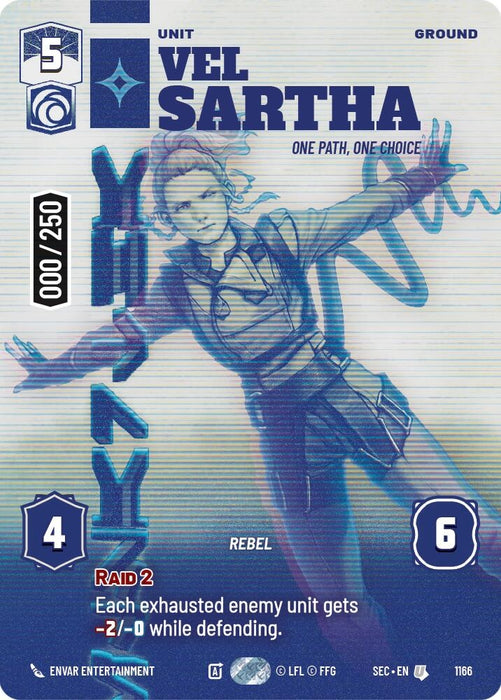 Image for Vel Sartha - One Path, One Choice (Serialized) (1166) [Secrets of Power] - Star Wars: Unlimited