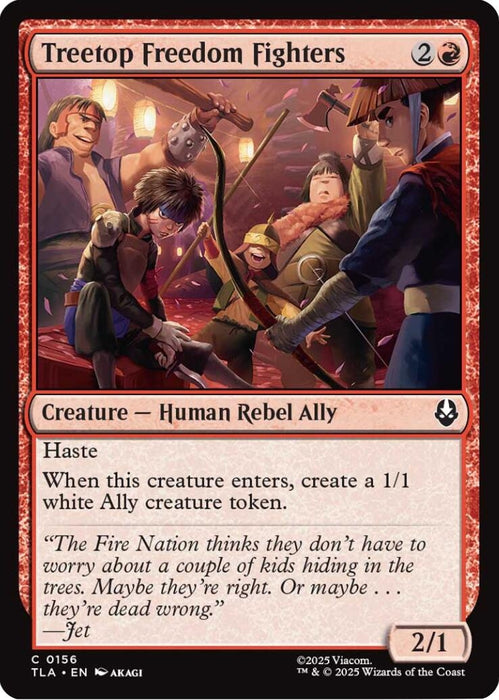Image for Treetop Freedom Fighters (156) [Avatar: The Last Airbender] - Magic: The Gathering
