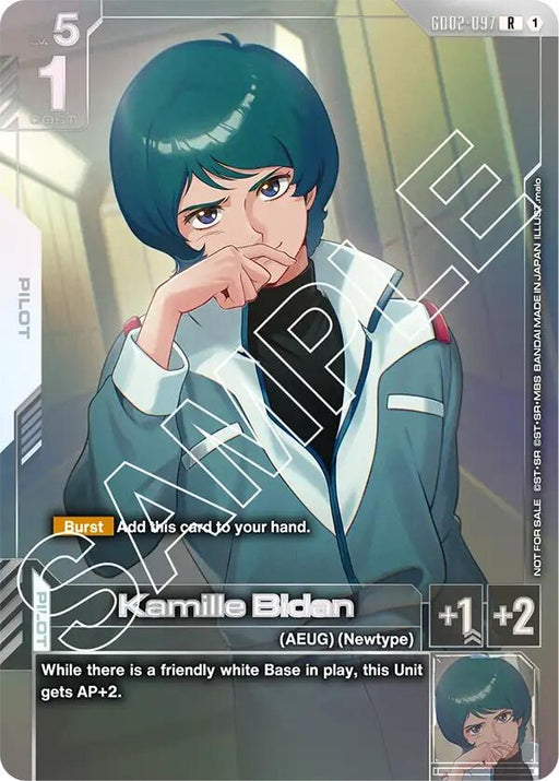 Image for Kamille Bidan (Newtype Challenge 2025 Mission 2) (GD02-097) [Gundam Promotional Cards] - Gundam Card Game