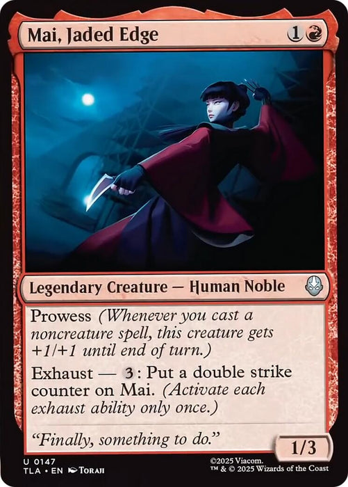 Image for Mai, Jaded Edge (147) [Avatar: The Last Airbender] - Magic: The Gathering