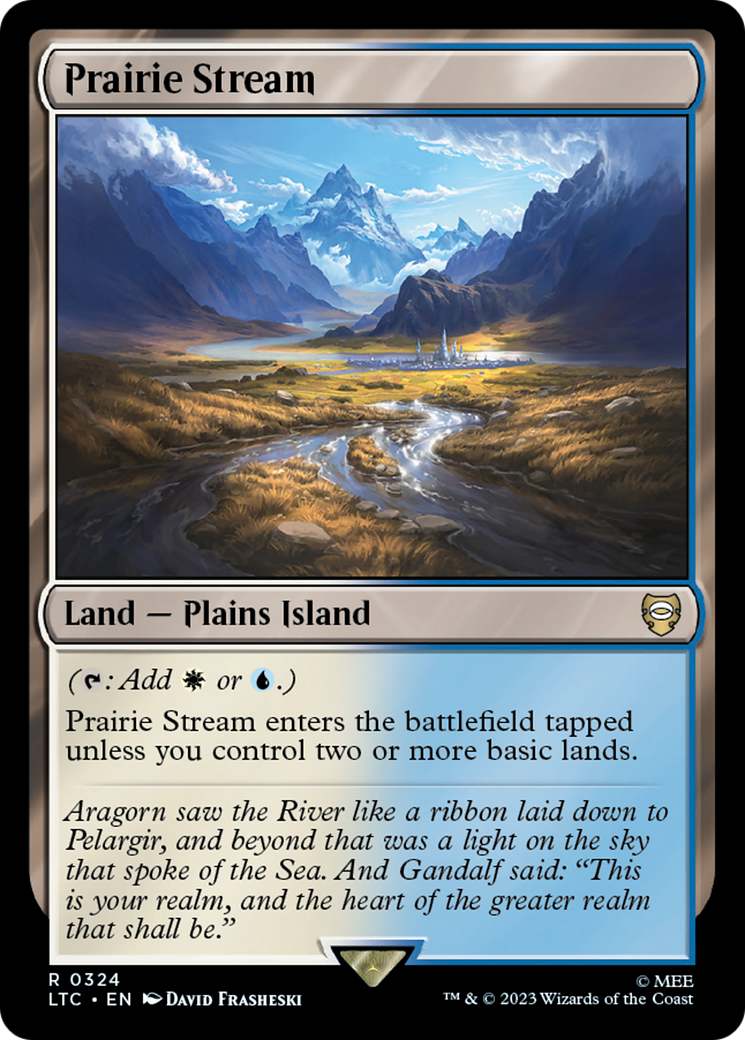 Prairie Stream (324) [Commander: The Lord of the Rings: Tales of Middle-earth]