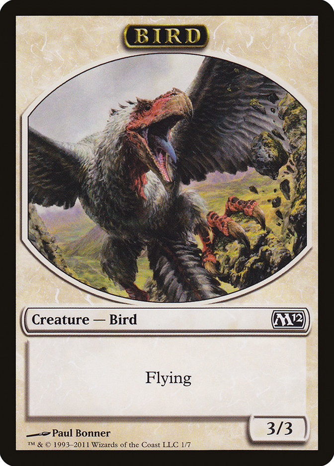 Bird Token (1) [Magic 2012 (M12)]