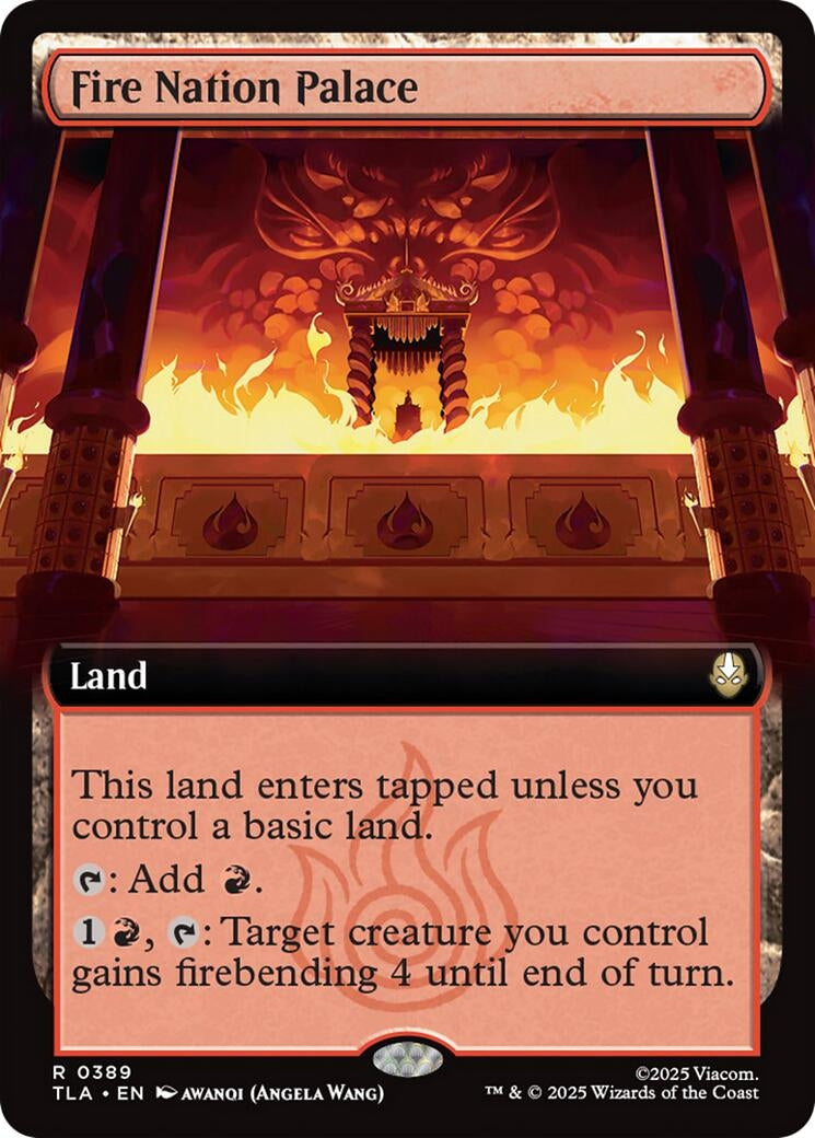 Image for Fire Nation Palace (Extended Art) (389) [Avatar: The Last Airbender] - Magic: The Gathering