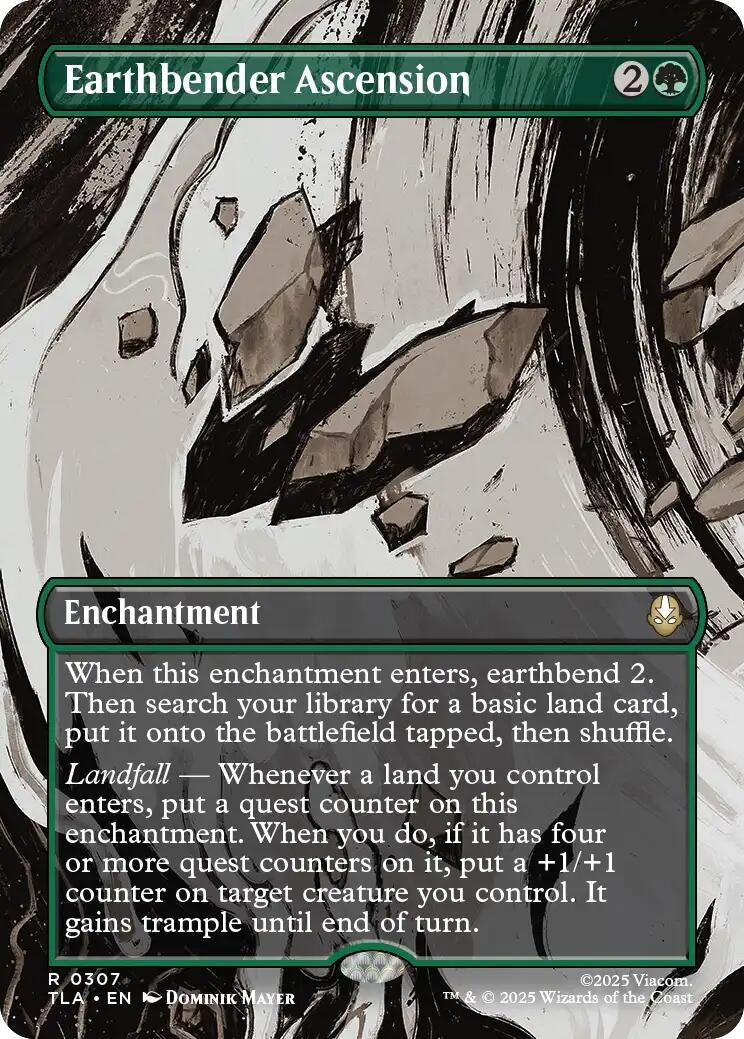 Image for Earthbender Ascension (Borderless) (307) [Avatar: The Last Airbender] - Magic: The Gathering