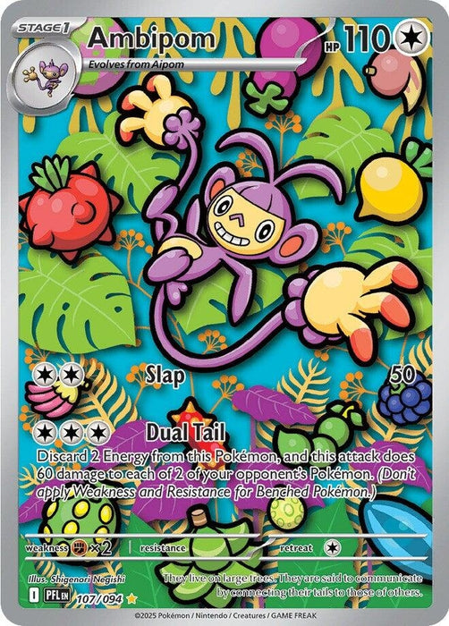 Image for Ambipom (107/094) [ME02: Phantasmal Flames] - Pokemon