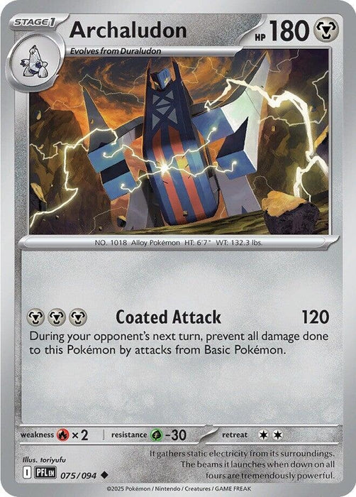 Image for Archaludon (075/094) [ME02: Phantasmal Flames] - Pokemon