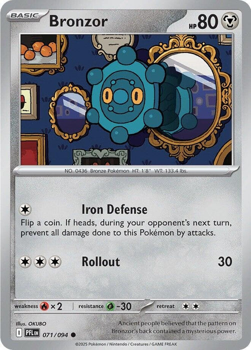 Image for Bronzor (071/094) [ME02: Phantasmal Flames] - Pokemon