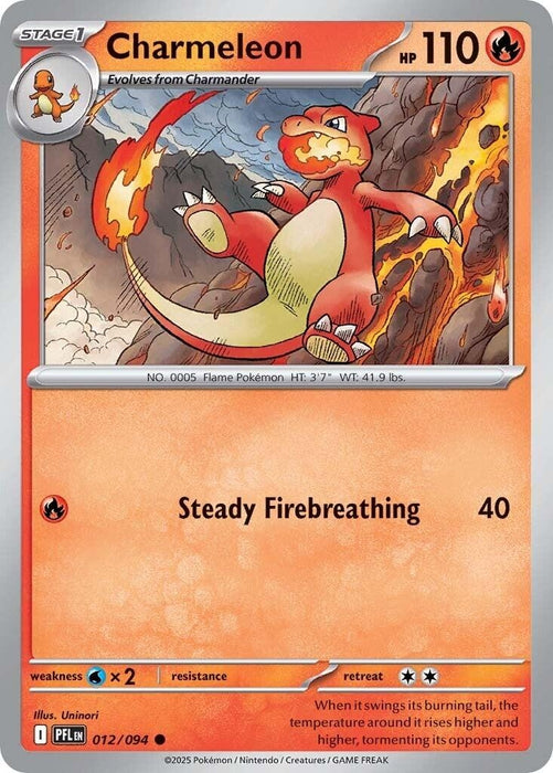 Image for Charmeleon (012/094) [ME02: Phantasmal Flames] - Pokemon
