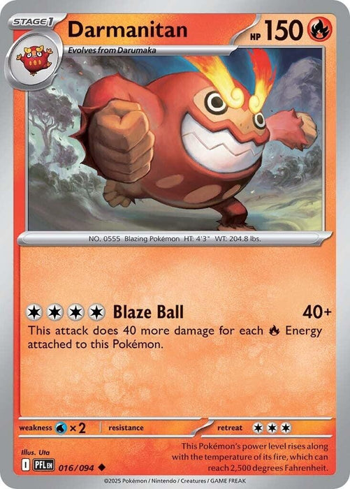 Image for Darmanitan (016/094) [ME02: Phantasmal Flames] - Pokemon