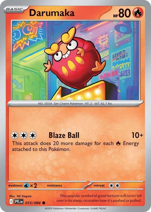 Image for Darumaka (015/094) [ME02: Phantasmal Flames] - Pokemon