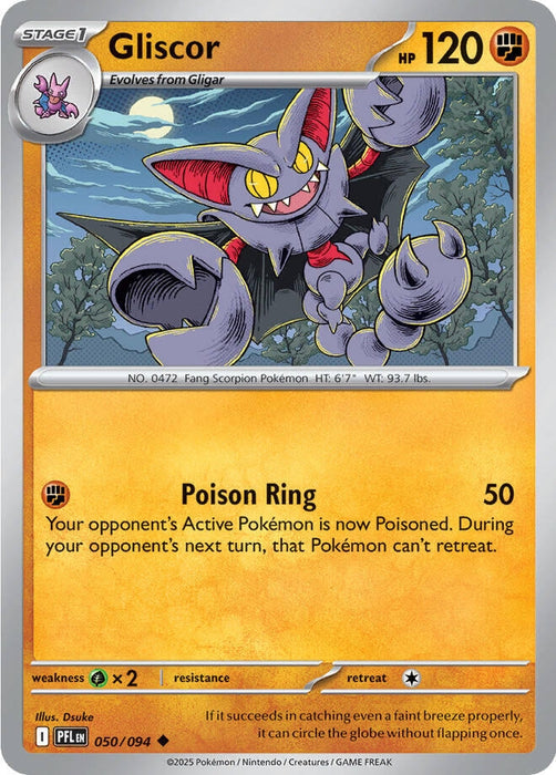 Image for Gliscor (050/094) [ME02: Phantasmal Flames] - Pokemon