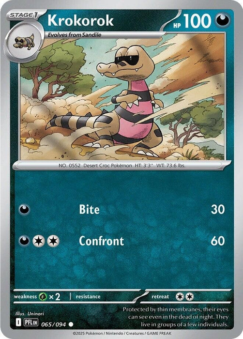 Image for Krokorok (065/094) [ME02: Phantasmal Flames] - Pokemon