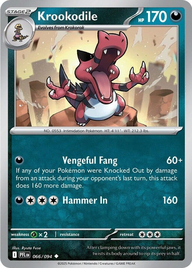 Image for Krookodile (066/094) [ME02: Phantasmal Flames] - Pokemon