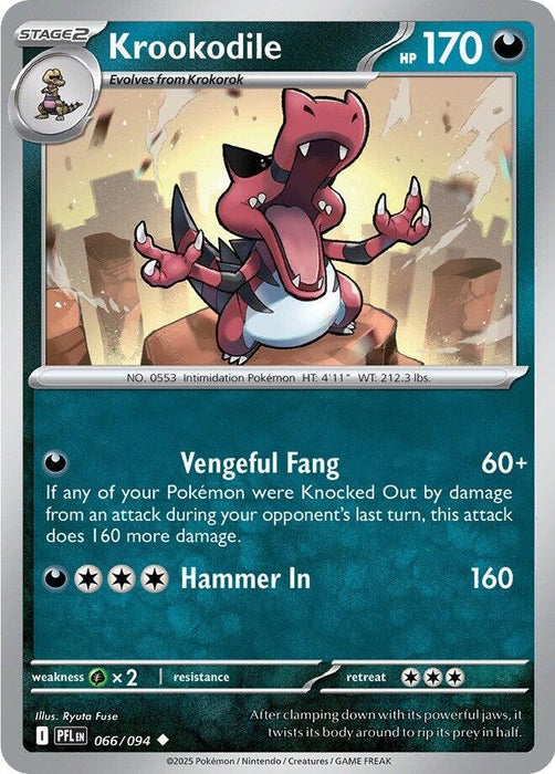 Image for Krookodile (066/094) [ME02: Phantasmal Flames] - Pokemon