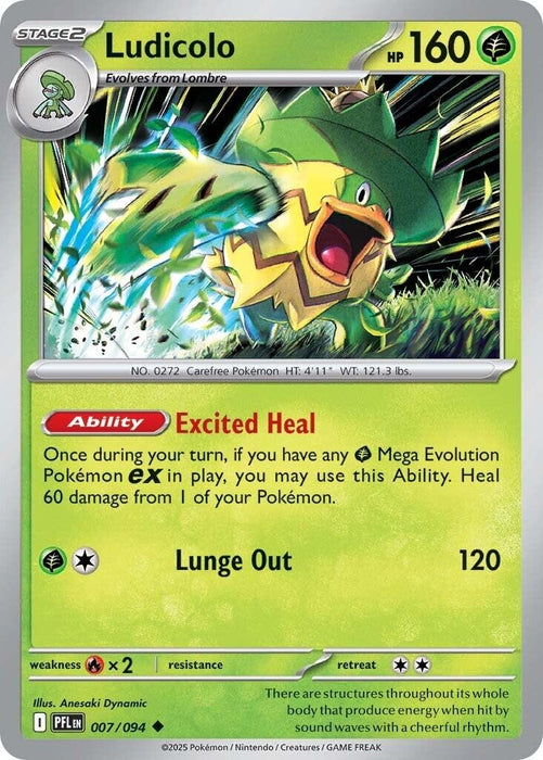 Image for Ludicolo (007/094) [ME02: Phantasmal Flames] - Pokemon