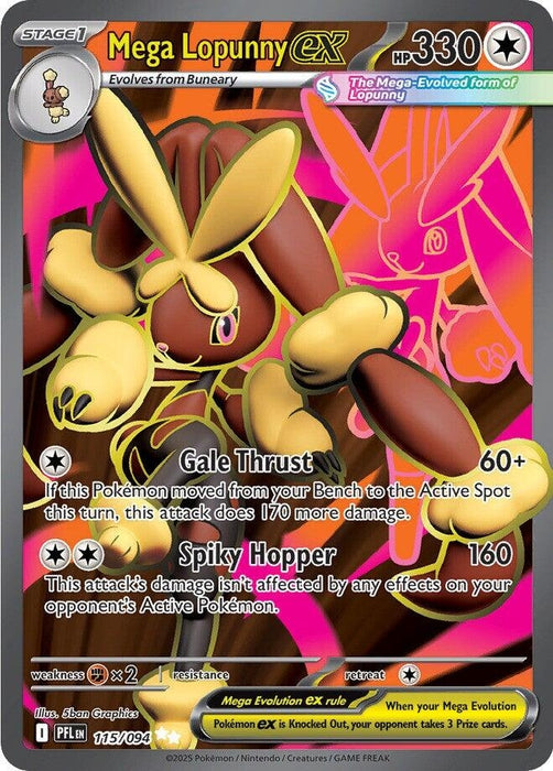 Image for Mega Lopunny ex (115/094) [ME02: Phantasmal Flames] - Pokemon