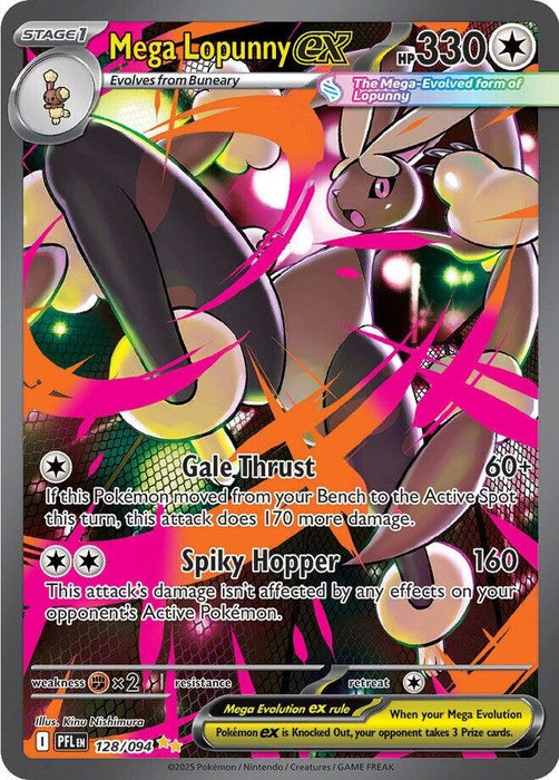 Image for Mega Lopunny ex (128/094) [ME02: Phantasmal Flames] - Pokemon