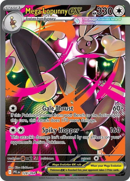 Image for Mega Lopunny ex (128/094) [ME02: Phantasmal Flames] - Pokemon