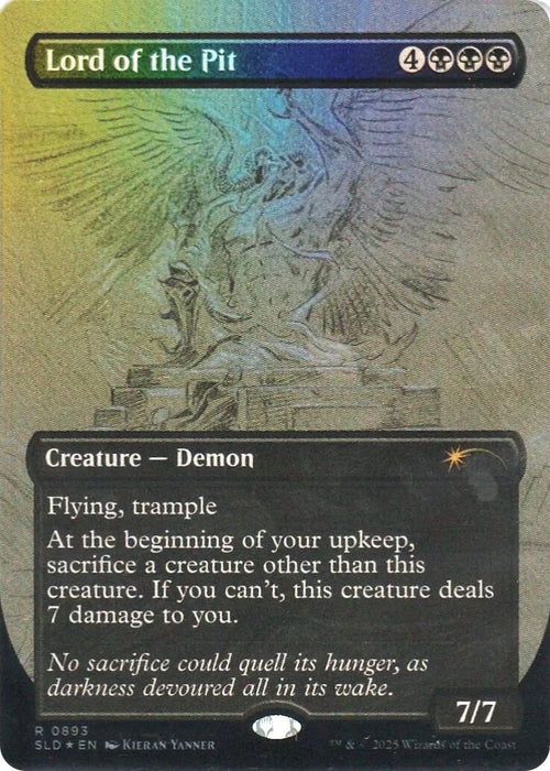 Image for Lord of the Pit (Sketch Showcase) (Rainbow Foil) (893) - Magic: The Gathering