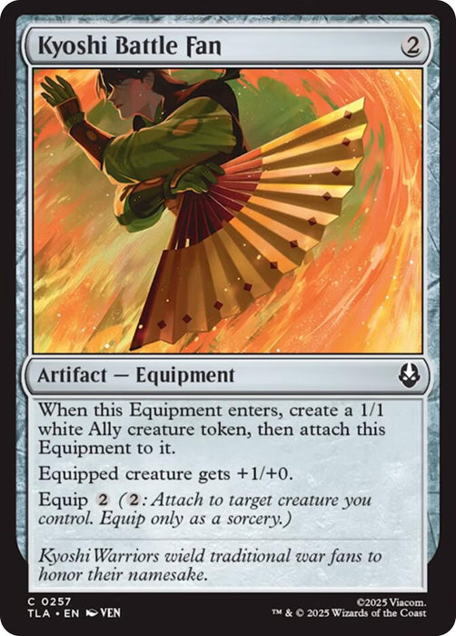 Image for Kyoshi Battle Fan (257) [Avatar: The Last Airbender] - Magic: The Gathering