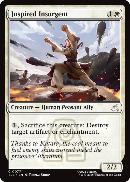 Image for Inspired Insurgent (77) [Avatar: The Last Airbender: Eternal-Legal] - Magic: The Gathering