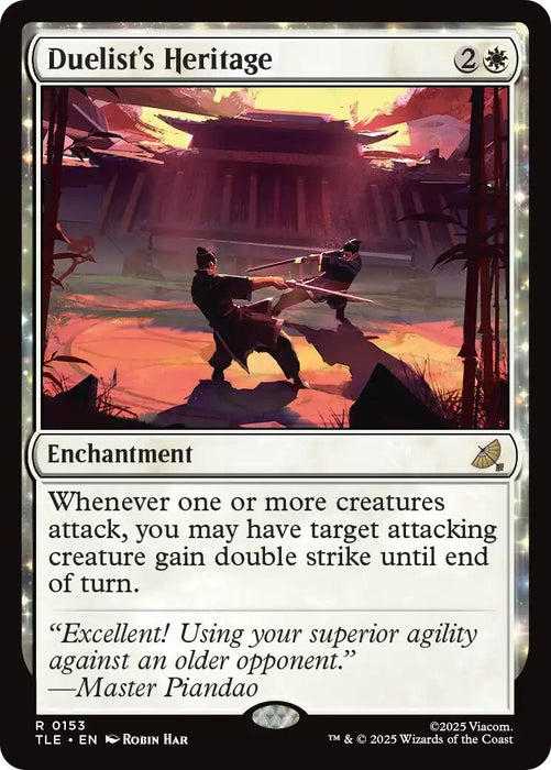 Image for Duelist's Heritage (153) [Avatar: The Last Airbender: Eternal-Legal] - Magic: The Gathering
