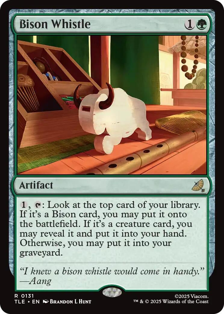 Image for Bison Whistle (131) [Avatar: The Last Airbender: Eternal-Legal] - Magic: The Gathering