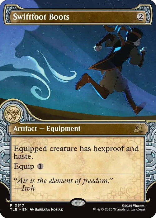 Image for Swiftfoot Boots (Showcase) (317) [Avatar: The Last Airbender: Eternal-Legal] - Magic: The Gathering