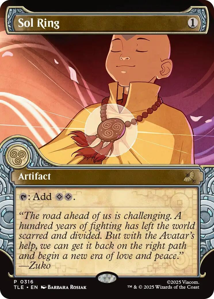 Image for Sol Ring (Showcase) (316) [Avatar: The Last Airbender: Eternal-Legal] - Magic: The Gathering