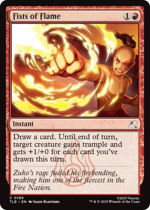 Image for Fists of Flame (166) [Avatar: The Last Airbender: Eternal-Legal] - Magic: The Gathering