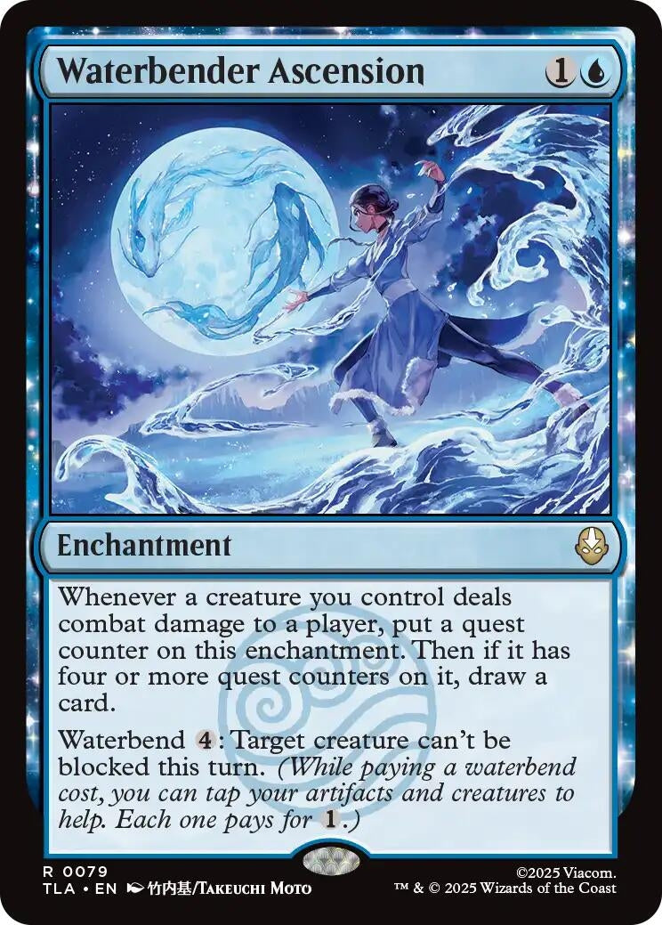 Image for Waterbender Ascension (79) [Avatar: The Last Airbender] - Magic: The Gathering