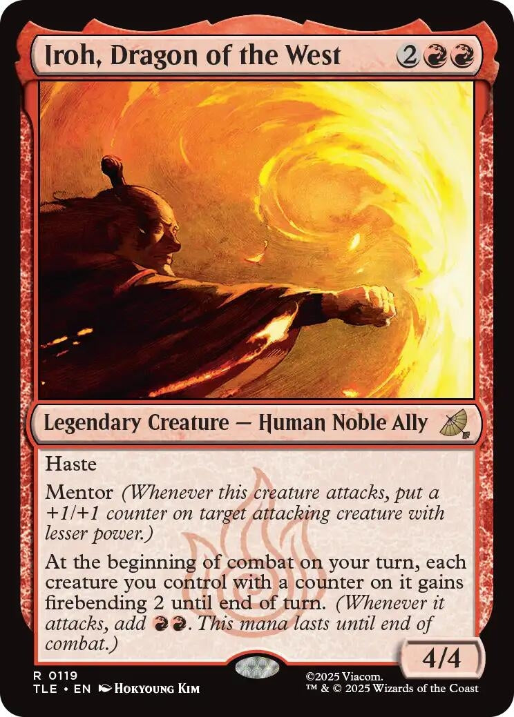 Image for Iroh, Dragon of the West (119) [Avatar: The Last Airbender: Eternal-Legal] - Magic: The Gathering