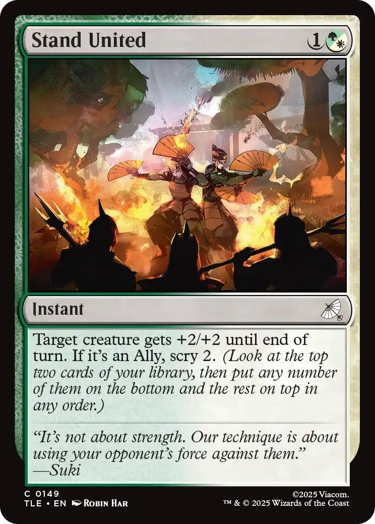 Image for Stand United (149) [Avatar: The Last Airbender: Eternal-Legal] - Magic: The Gathering