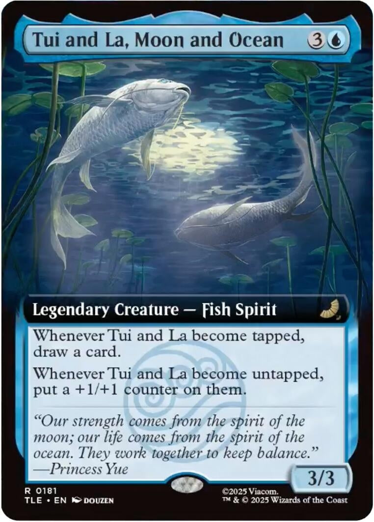 Image for Tui and La, Moon and Ocean (Extended Art) (181) [Avatar: The Last Airbender: Eternal-Legal] - Magic: The Gathering