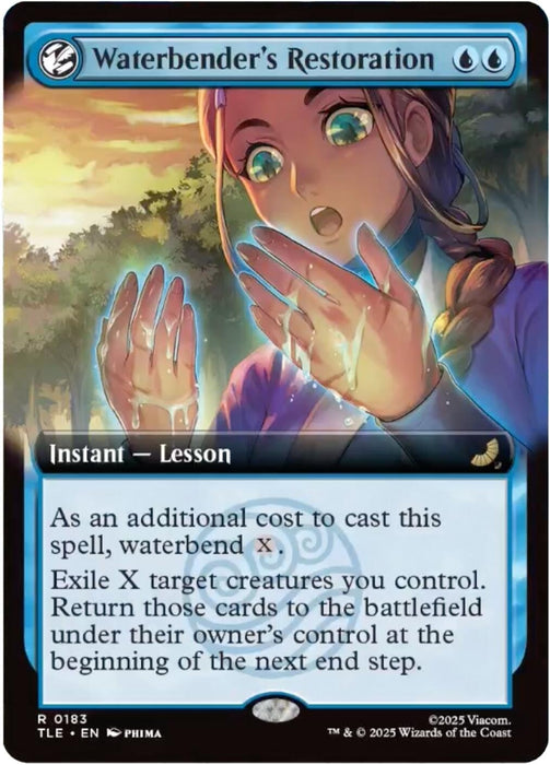 Image for Waterbender's Restoration (Extended Art) (183) [Avatar: The Last Airbender: Eternal-Legal] - Magic: The Gathering