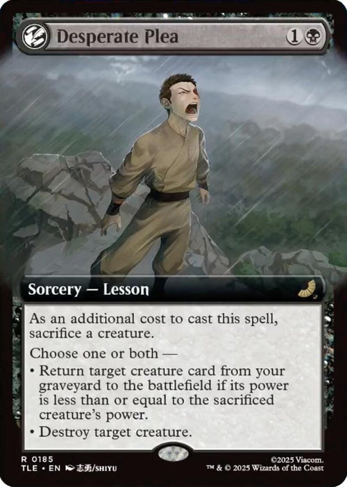 Image for Desperate Plea (Extended Art) (185) [Avatar: The Last Airbender: Eternal-Legal] - Magic: The Gathering