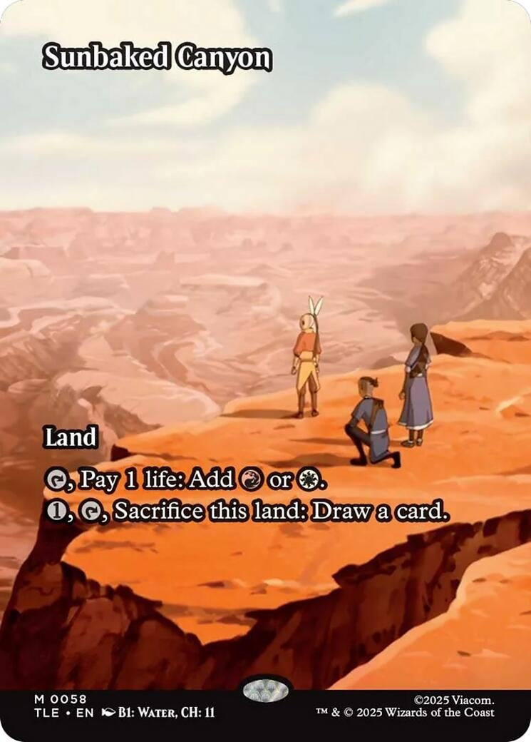 Image for Sunbaked Canyon (Borderless) (58) [Avatar: The Last Airbender: Eternal-Legal] - Magic: The Gathering
