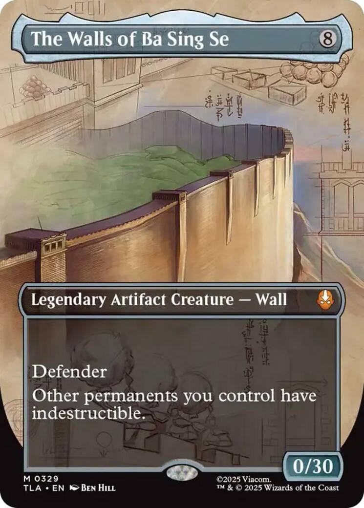 Image for The Walls of Ba Sing Se (Borderless) (329) [Avatar: The Last Airbender] - Magic: The Gathering