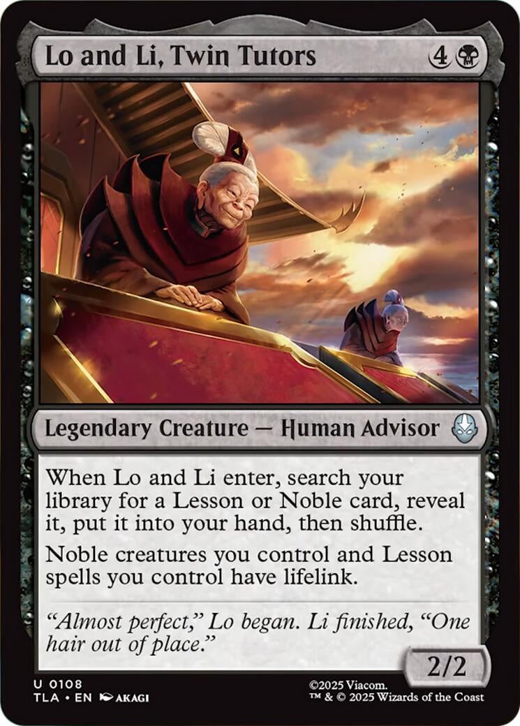 Image for Lo and Li, Twin Tutors (108) [Avatar: The Last Airbender] - Magic: The Gathering