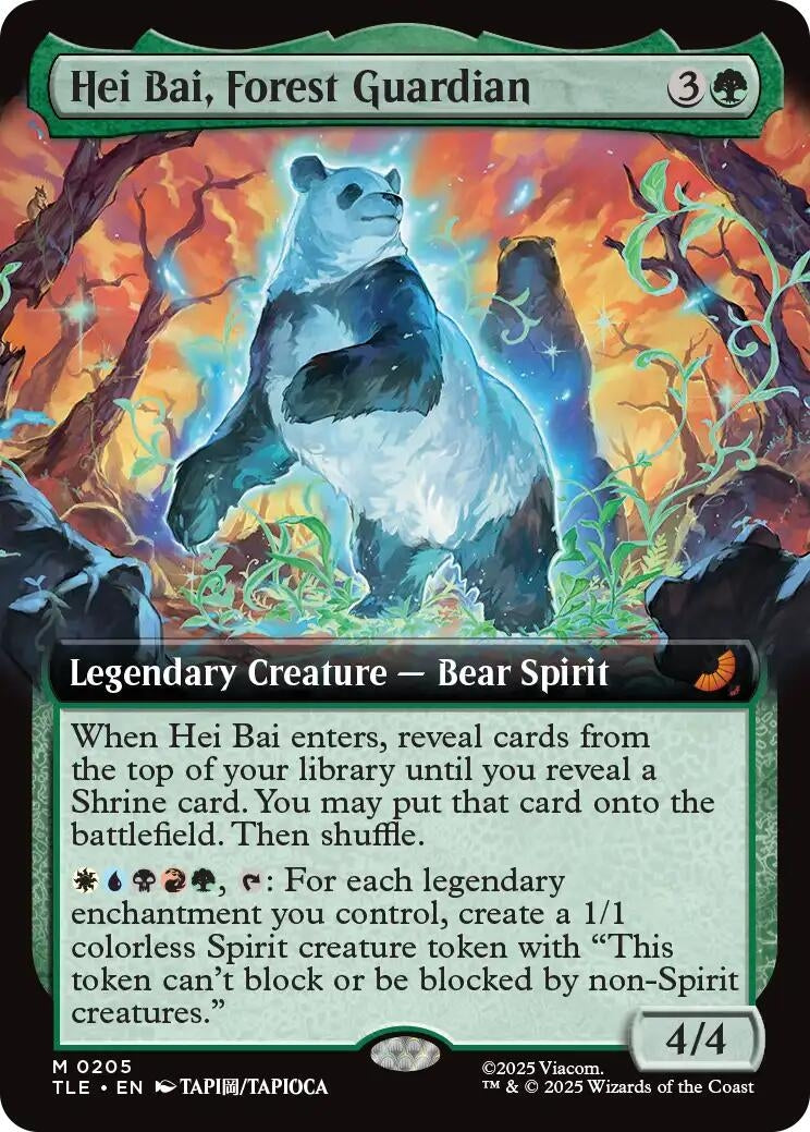 Image for Hei Bai, Forest Guardian (Extended Art) (205) [Avatar: The Last Airbender: Eternal-Legal] - Magic: The Gathering