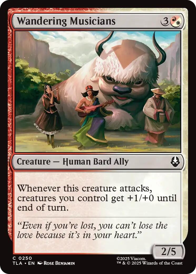 Image for Wandering Musicians (250) [Avatar: The Last Airbender] - Magic: The Gathering
