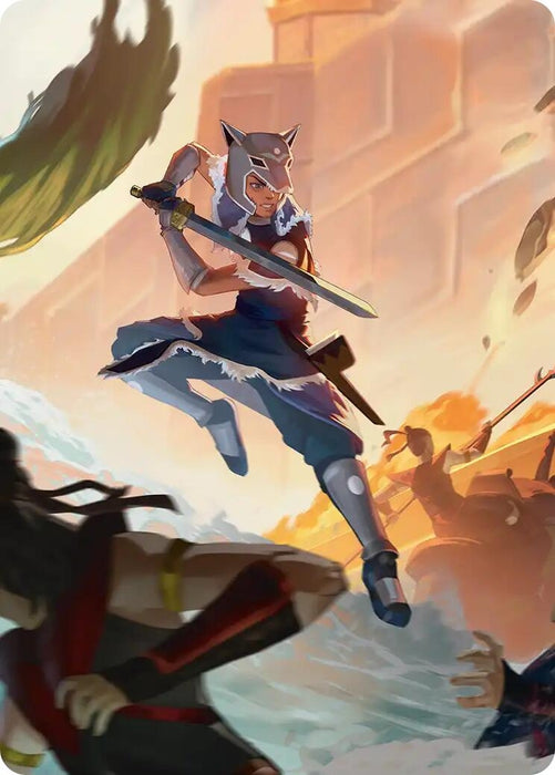 Image for Sokka's Charge Art Card [Avatar: The Last Airbender] - Magic: The Gathering