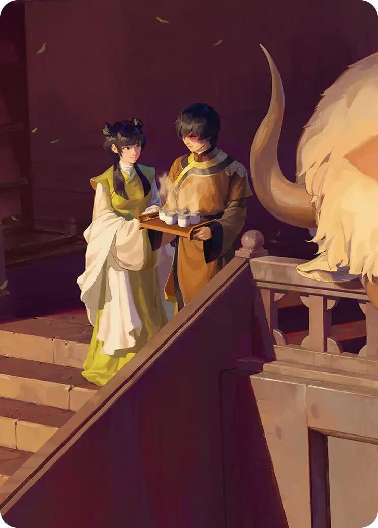Image for Mai and Zuko Art Card [Avatar: The Last Airbender] - Magic: The Gathering
