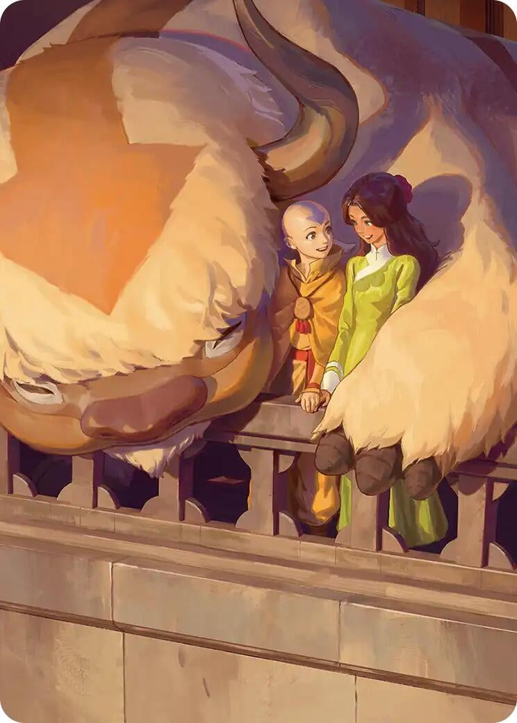 Image for Aang and Katara Art Card [Avatar: The Last Airbender] - Magic: The Gathering