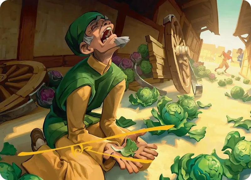 Image for Unlucky Cabbage Merchant Art Card (Gold-Stamped Signature) (19) [Avatar: The Last Airbender] - Magic: The Gathering