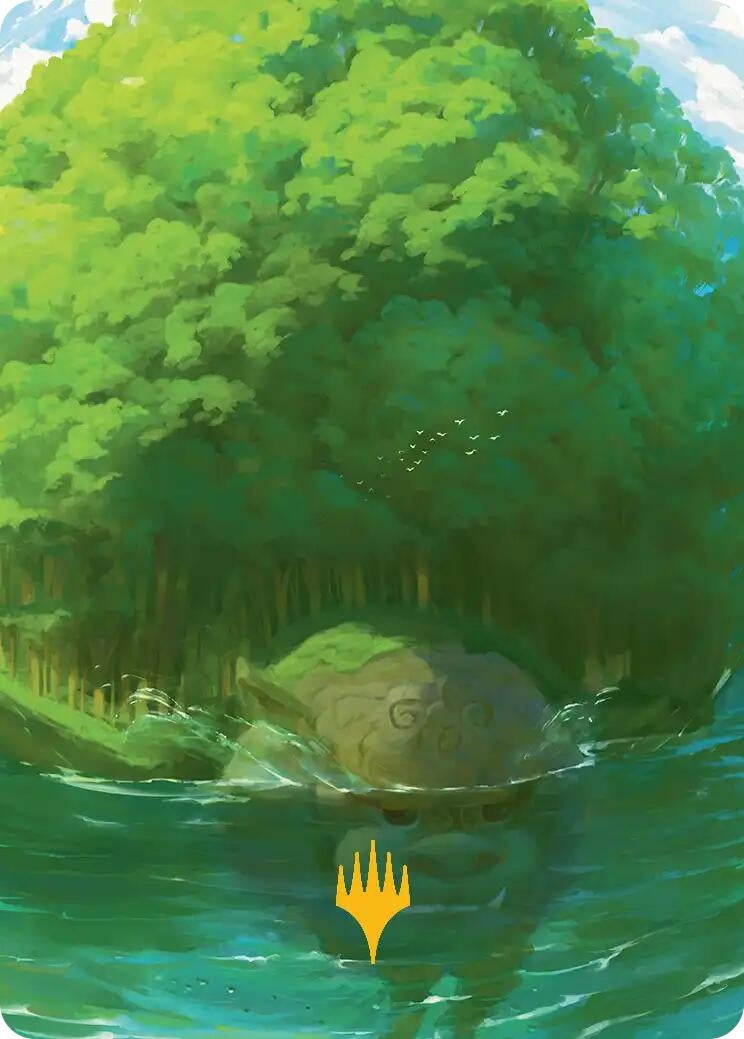 Image for Forest Art Card (Gold-Stamped Planeswalker Symbol) (54) [Avatar: The Last Airbender] - Magic: The Gathering