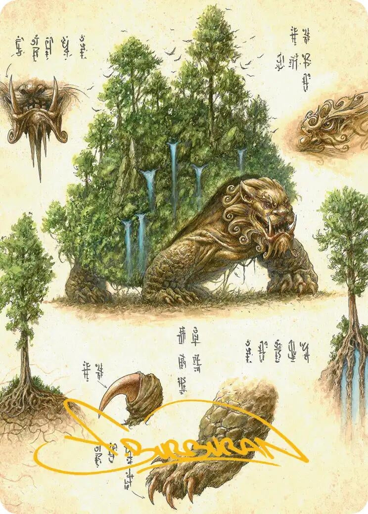 Image for The Lion-Turtle Art Card (Gold-Stamped Signature) (37) [Avatar: The Last Airbender] - Magic: The Gathering